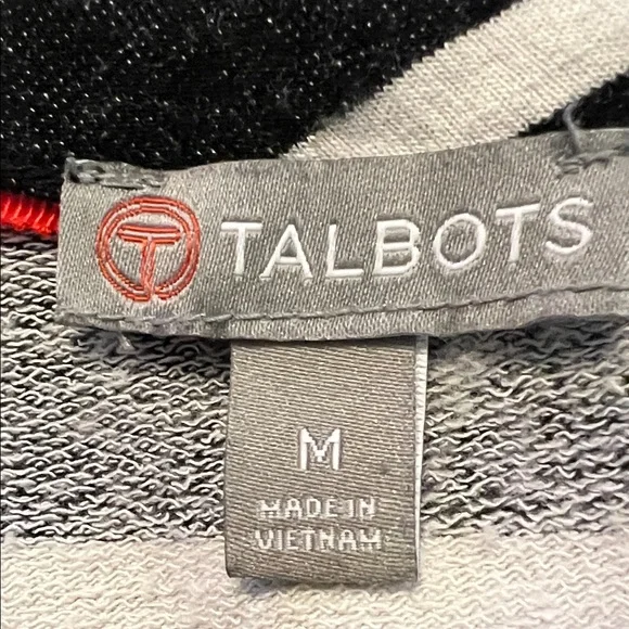 Talbots Black and Gray Heather Knitwear Knee Length Dress. Size medium EC - Picture 2 of 7